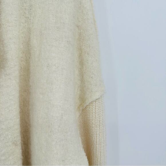 Cynthia Rowley | Cream Open Front Wool Cardigan Size Extra Small - Picture 4 of 7